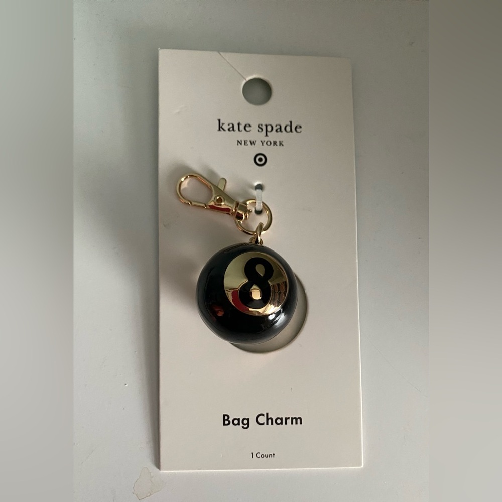 Kate Spade Black and Gold Bag Charm